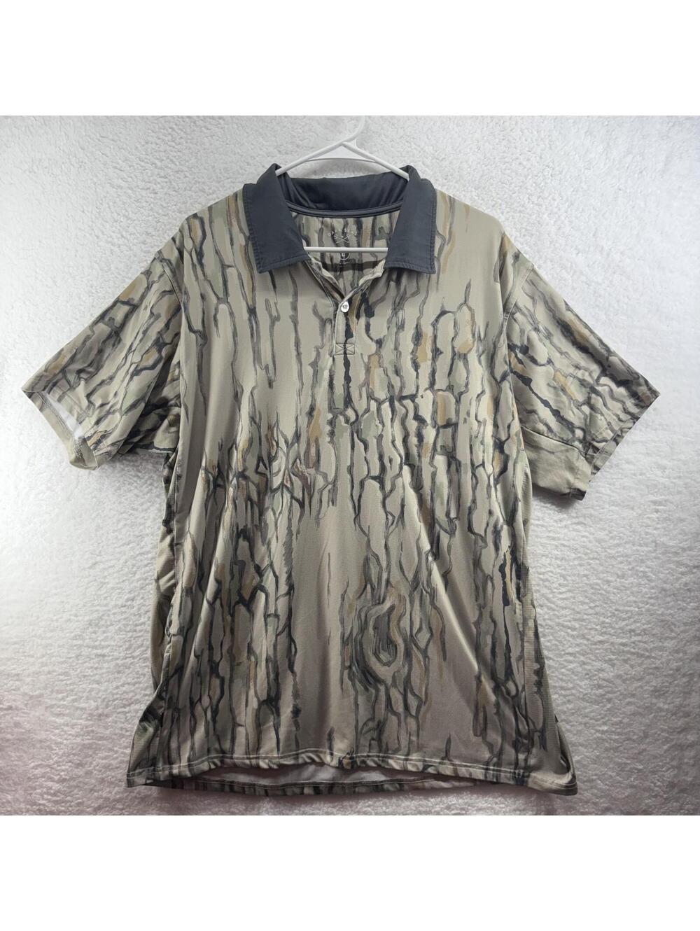 Dark Seas Performance Bimini Polo Camo Mens Large Fishing Hunting